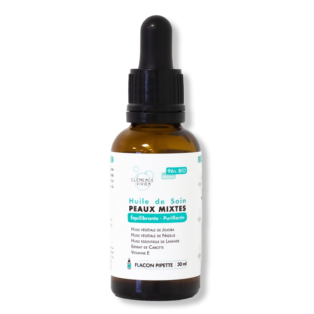 Clemence & Vivien HUILE DE SOIN PEAUX MIXTES 30 ML HUILE DE SOIN