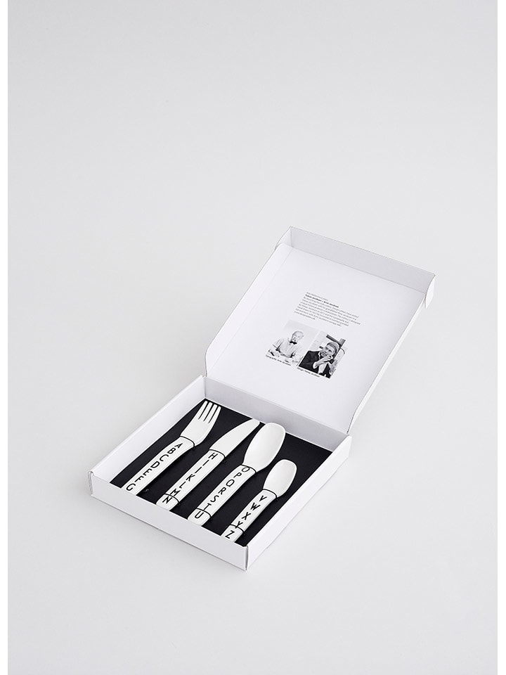Design Letters 4tlg. Besteck-Set in Weiß günstig kaufen onesize