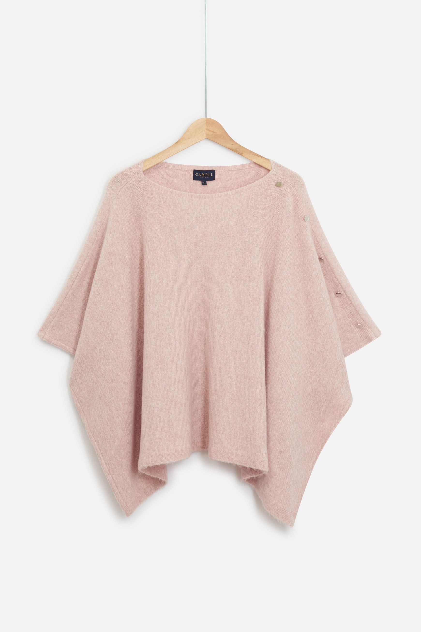 poncho lisa b rose clair femme