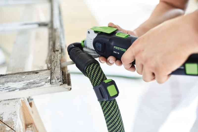 Festool 576591 OSC 18 E-Basic VECTURO Mașină de șlefuit oscilantă fără fir, fără baterii și încărcător