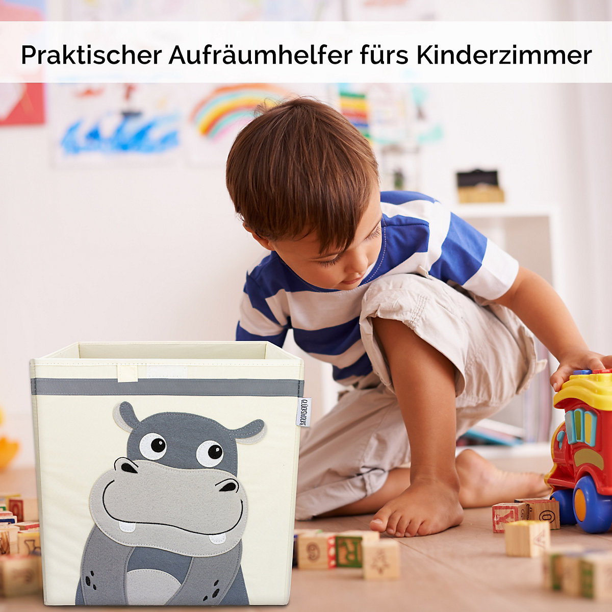 Aufbewahrungsboxen - 15 Motive I Spielzeugkiste mit Deckel I Boxen zur Aufbewahrung im Kallax Regal I Kinderzimmer Deko