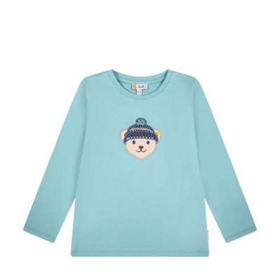 T-Shirt langarm, mittelblau für Jungs