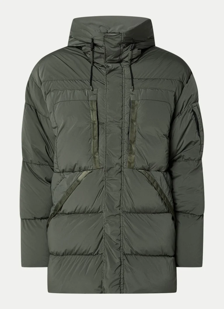CP Company Nycra-R pūkaina jaka ar dūnu pildījumu un kapuci