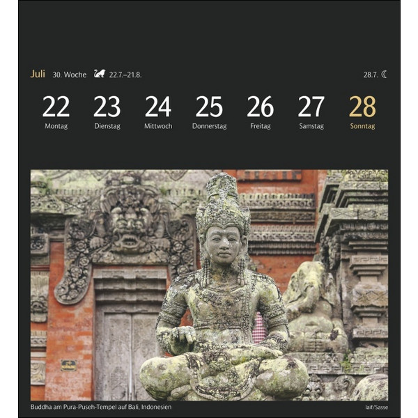 WELTREISEN POSTKARTENKALENDER 2024 - Kalender