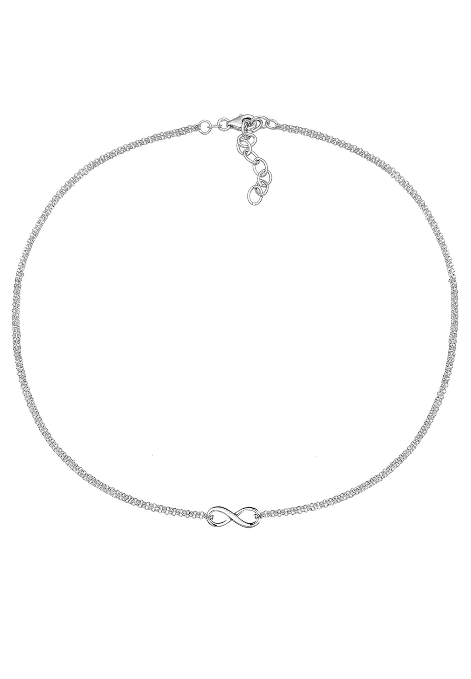 Collana girocollo Elli da donna con motivo infinito, in argento sterling 925.