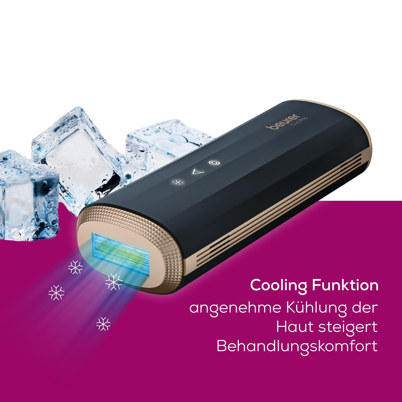 IPL Haarentfernungsgerät IPL 7800 COOL PRO-Cooling Funktion: für eine angenehm kühle Anwendung