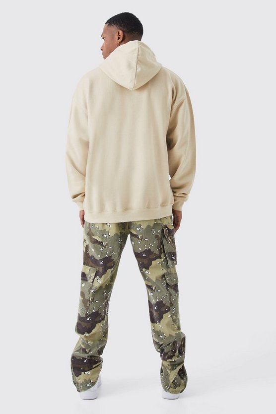 Oversize Hoodie mit Wyoming Mountain-Print