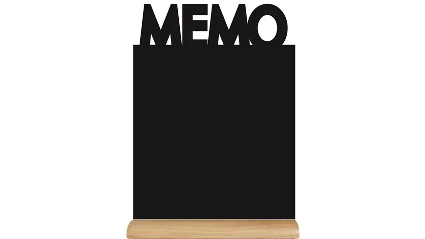 Securit Tisch-Kreidetafel MEMO mit Holzfuß inklusive Kreidemarker