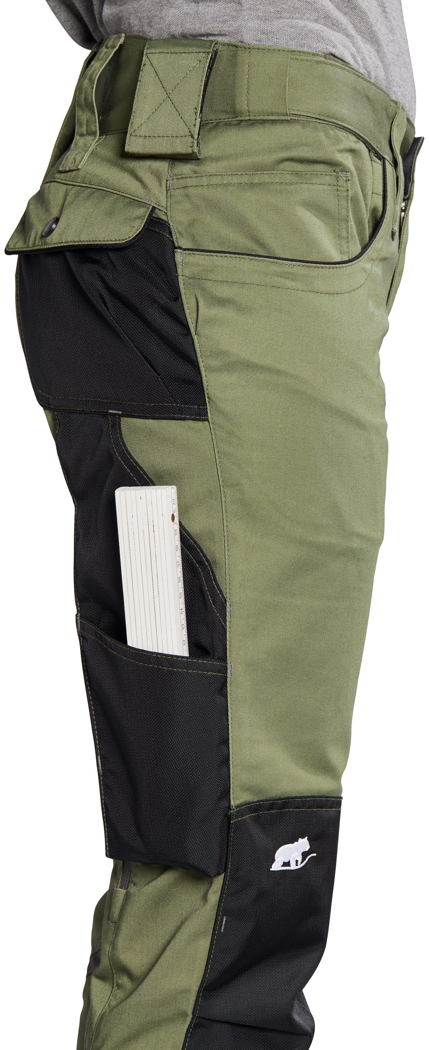 Northern Country Arbeitshose (langlebig durch 3-fach Innenbeinnaht + Verriegelungspunkte, 9 Taschen) für Damen mit Cordura®Verstärkungen und Reißverschlussbelüftung