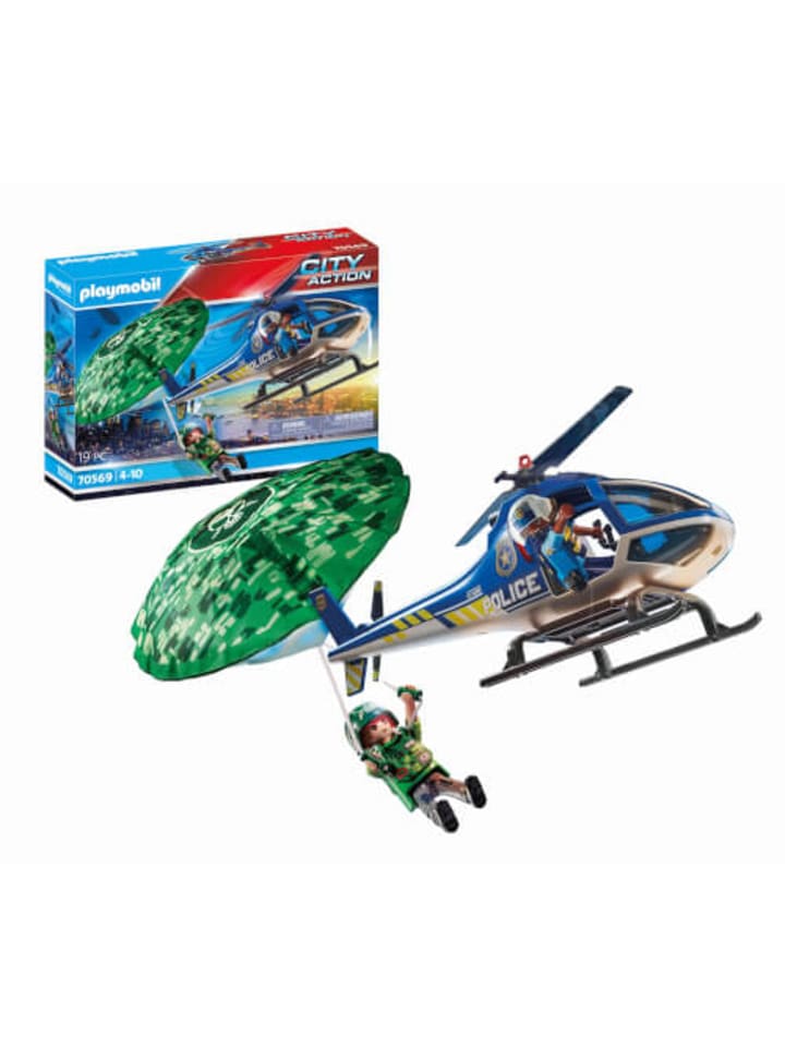Playmobil Spielfigur Set City Action Polizei-Hubschrauber Fallschirm-Verfolgung, 4-10 J. günstig kaufen onesize