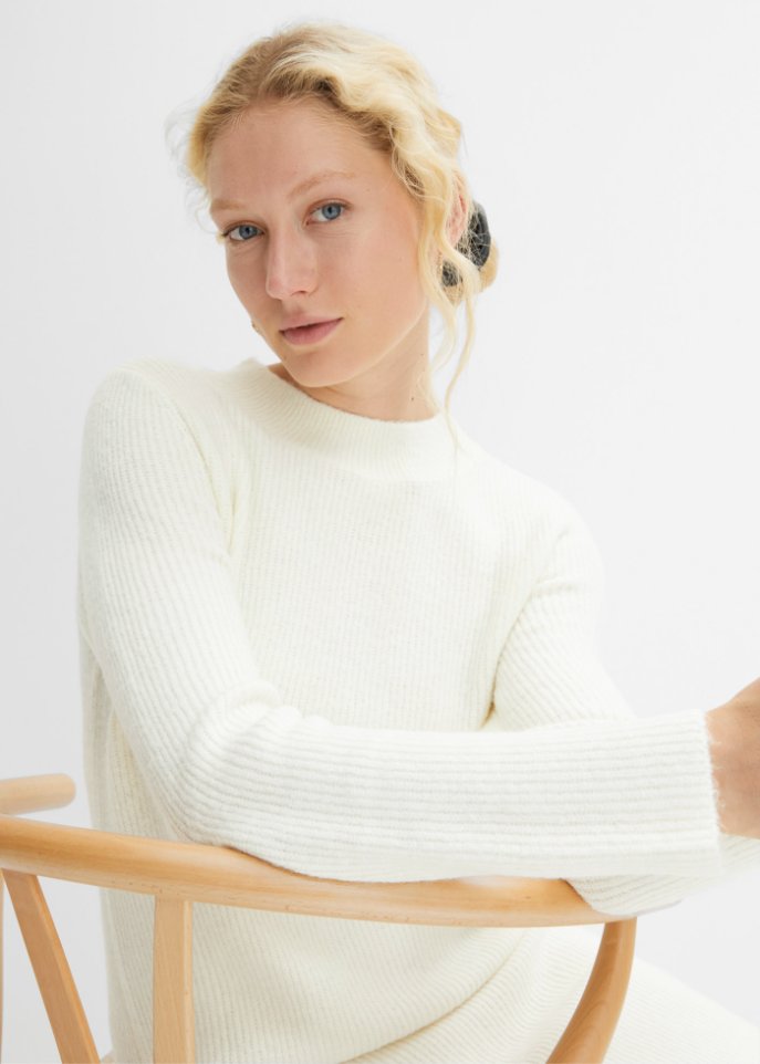 Strickkleid mit Reißverschluss