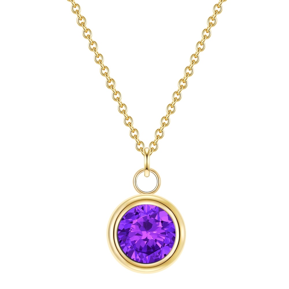 Glanzstücke München Collier en argent Argent sterling Améthyste en Or jaune collier