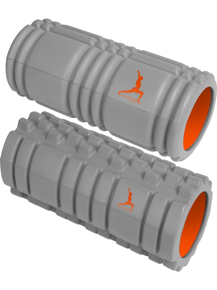 Normani Outdoor Sports 2 x Faszienrolle - Sportrolle Massageroller in Grau günstig kaufen onesize