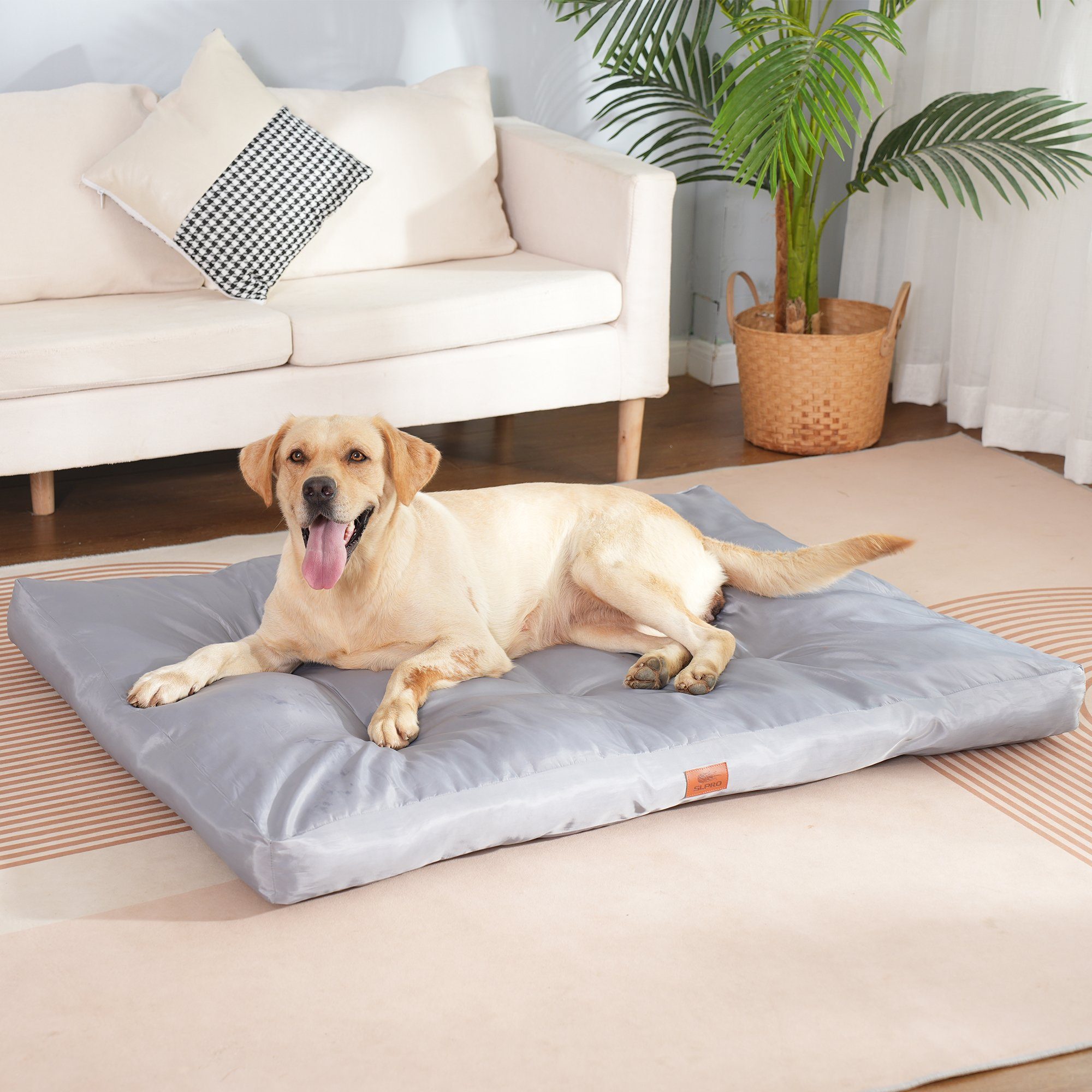 SLPRO Tierbett Hundekissen waschbar wasserdicht für große, mittelgroße Hunde