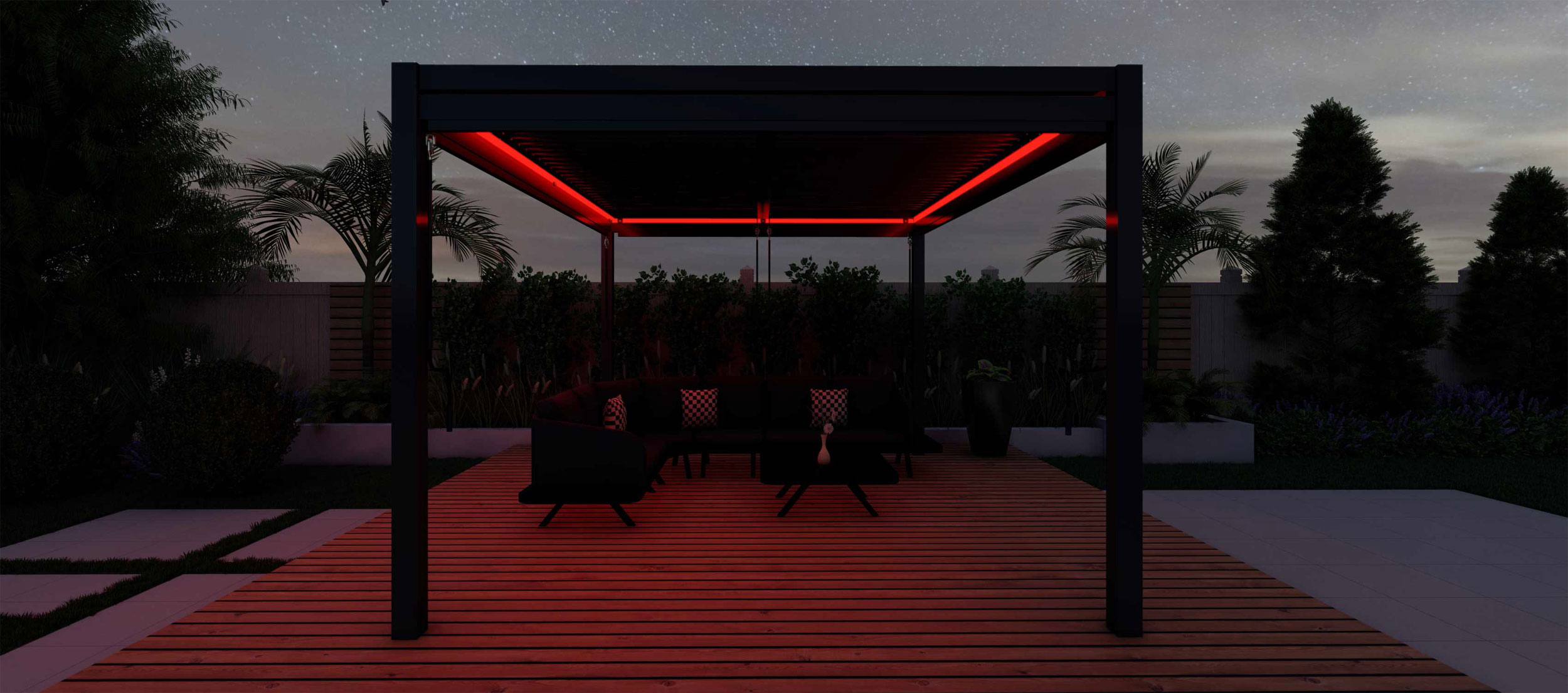 OUTDOORGartenpavillon 3x3m Anthrazit