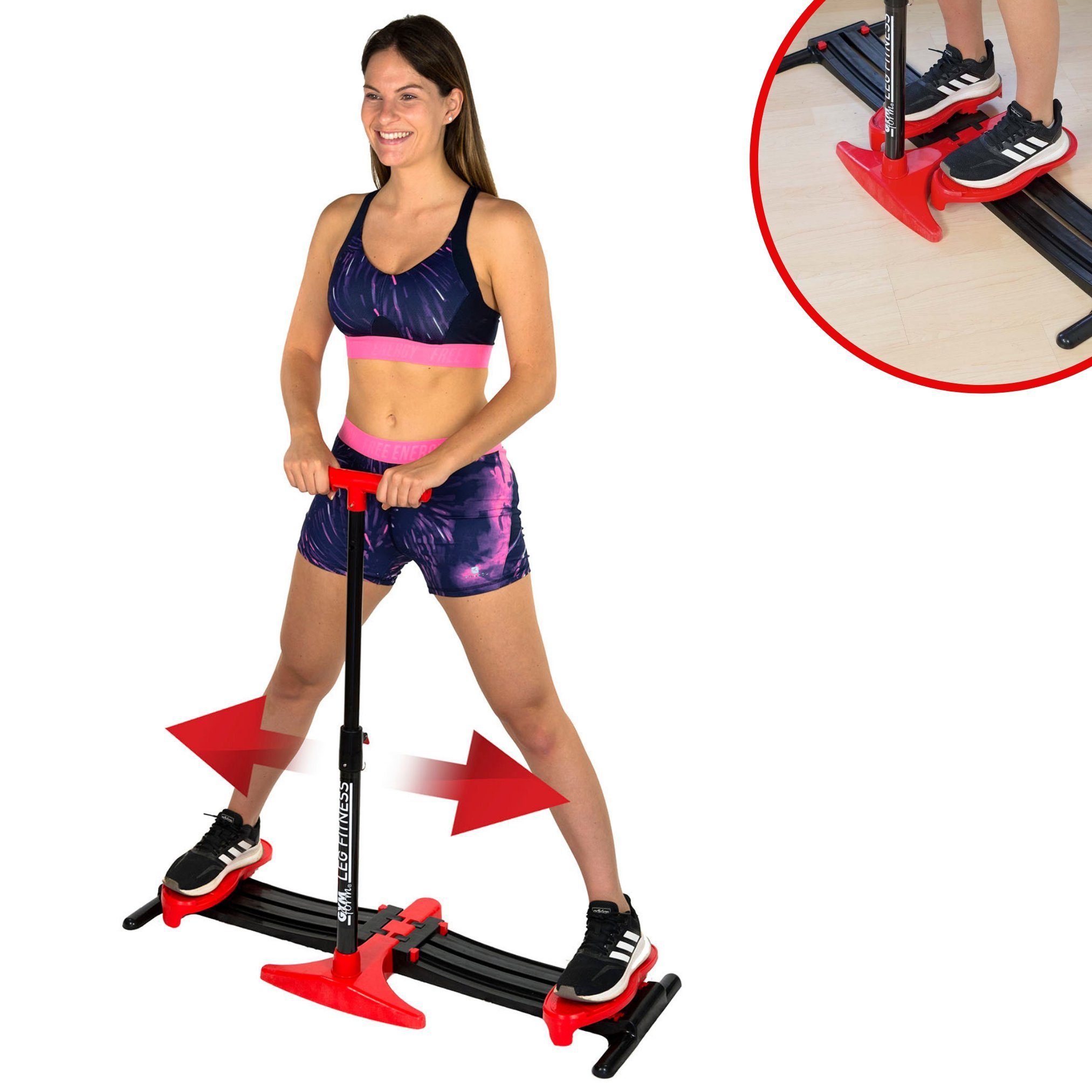 Gymform® Multitrainer Leg Fitness Beckenbodentrainer, klappbar für zuhause - Trainer für Bauch, Beine & Po