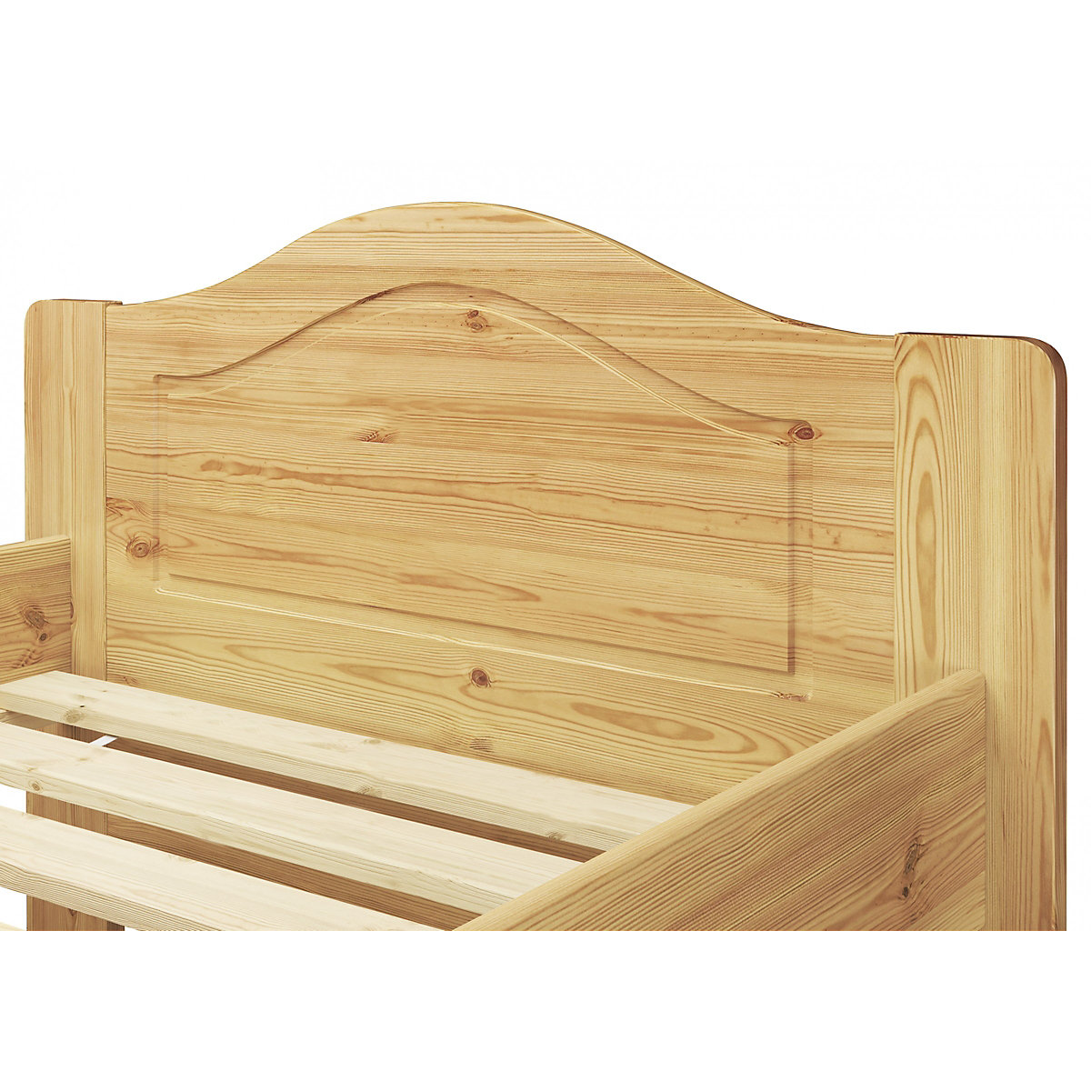 Holzbett Landhaus 90x200 Kiefer mit Rost und Matratze