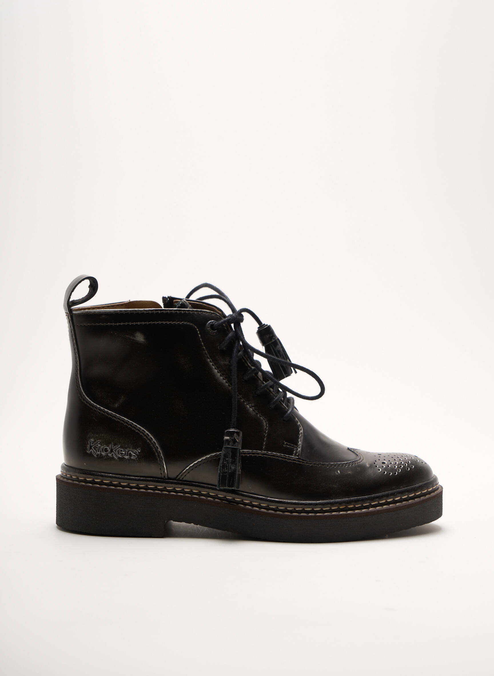 Kickers Bottines Femme couleur gris