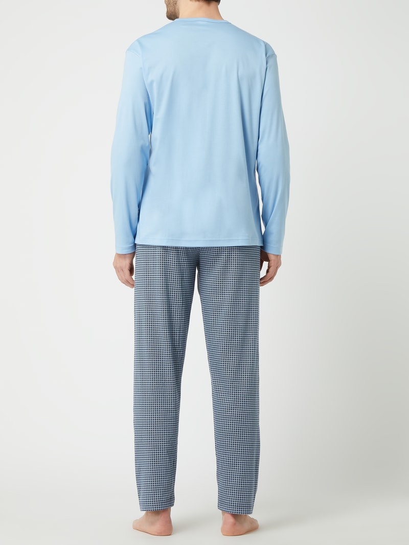 Pyjama aus Baumwolle Modell 'Relax Choice' in hellblau