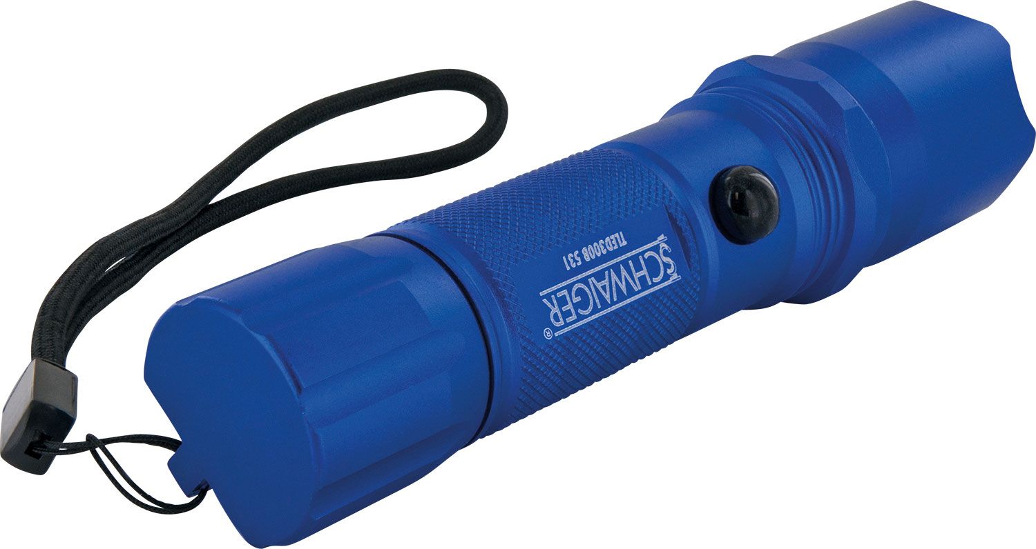 Schwaiger blaue TLED300 LED Taschenlampe