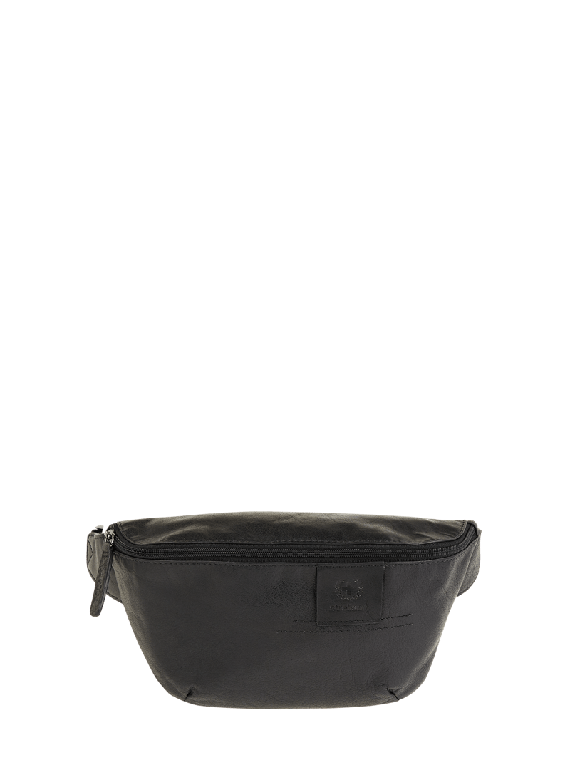 Bauchtasche aus Leder Modell 'Hyde Park' in schwarz