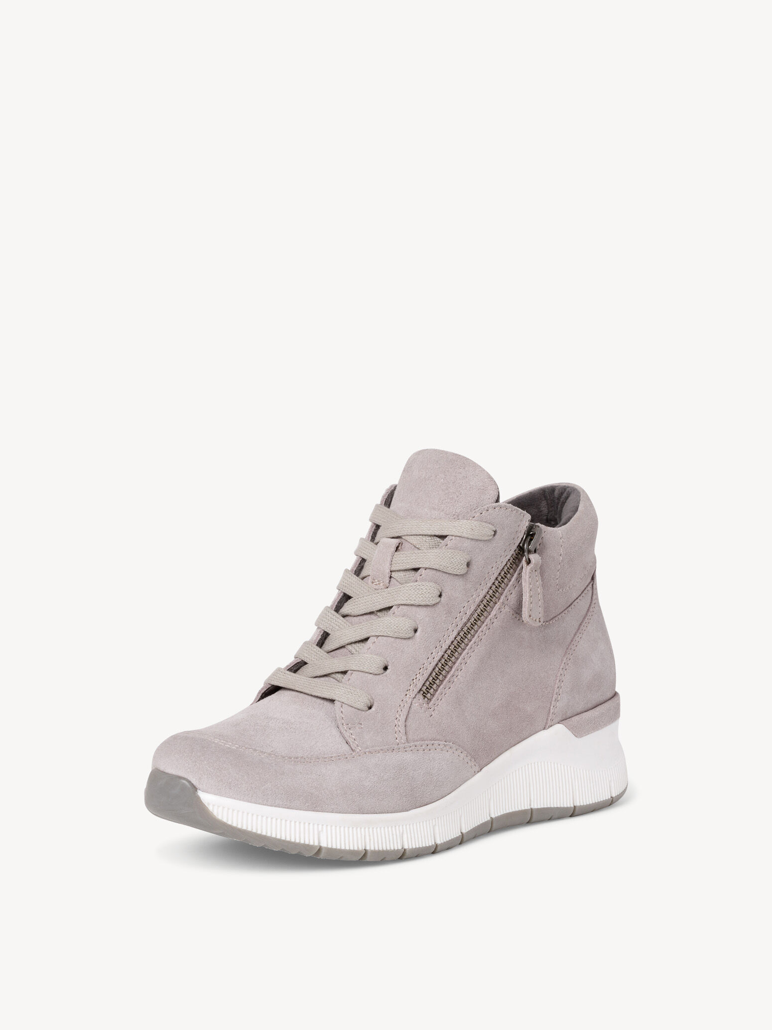 Basket en cuir - gris
