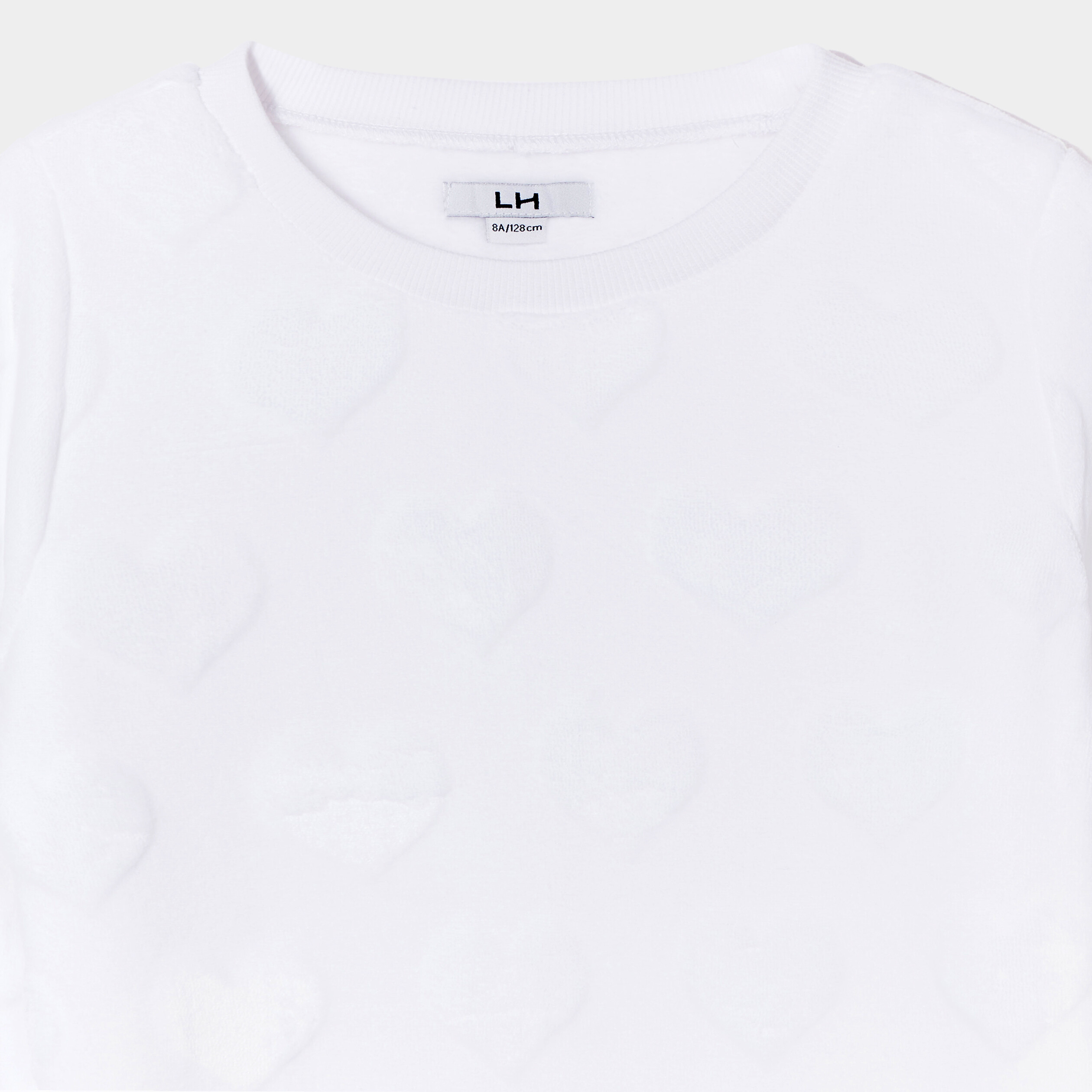Sweat doux manches longues blanc fille | La Halle