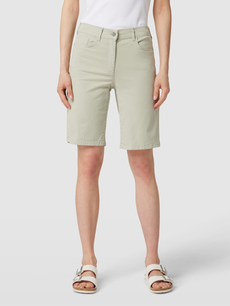 Bermudas im 5-Pocket-Design Modell 'GRETA' in grün