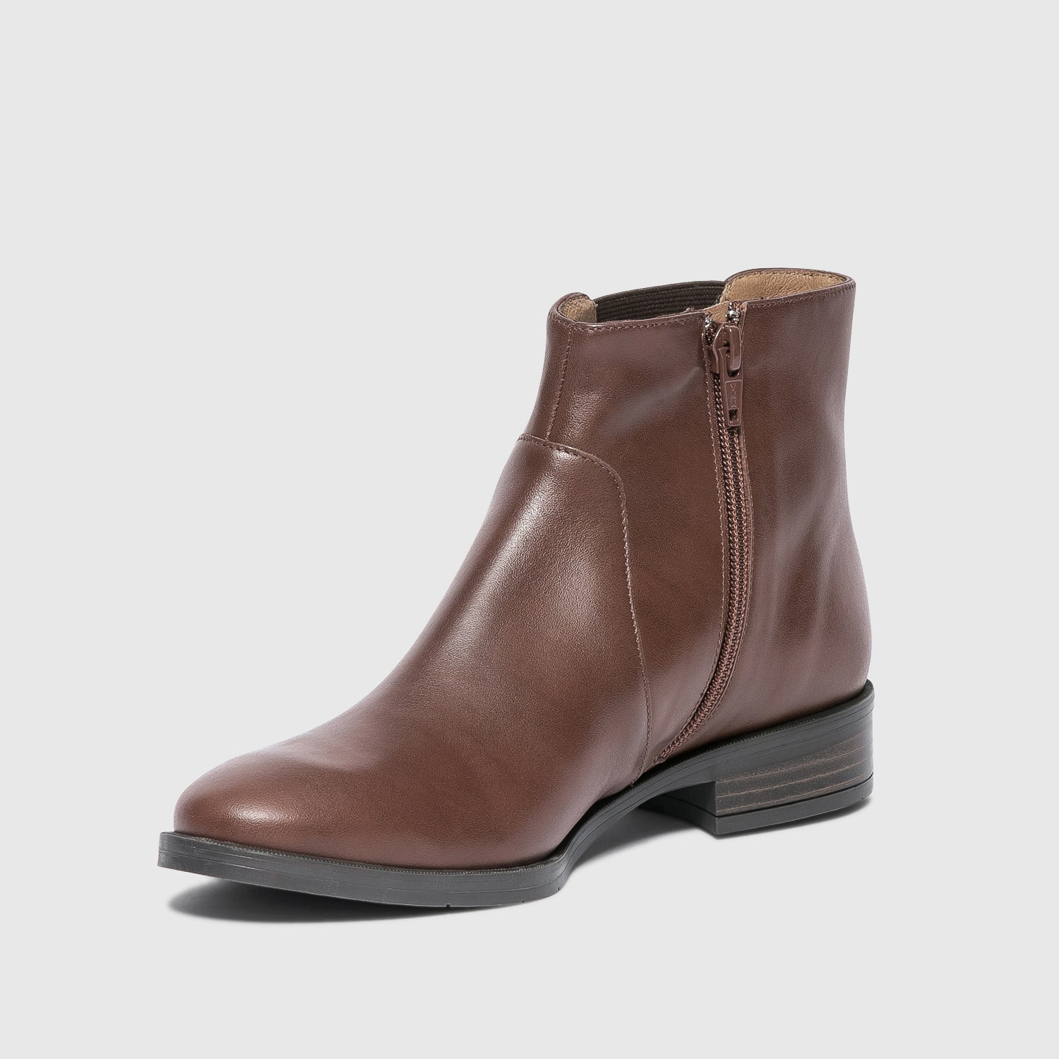 Boots ERAM FLEX cognac en cuir