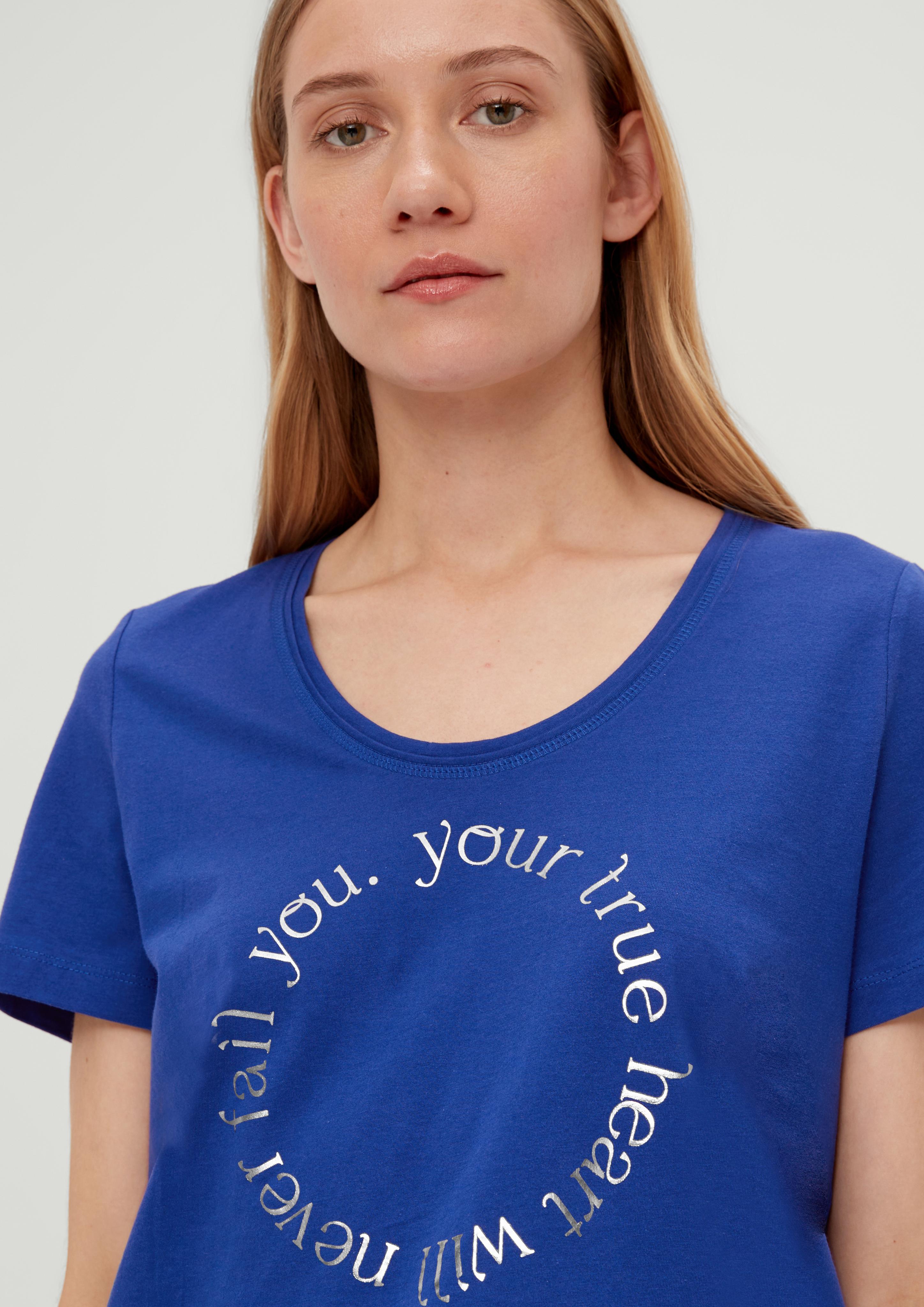 Baumwollshirt mit Frontprint  2132911-56D2