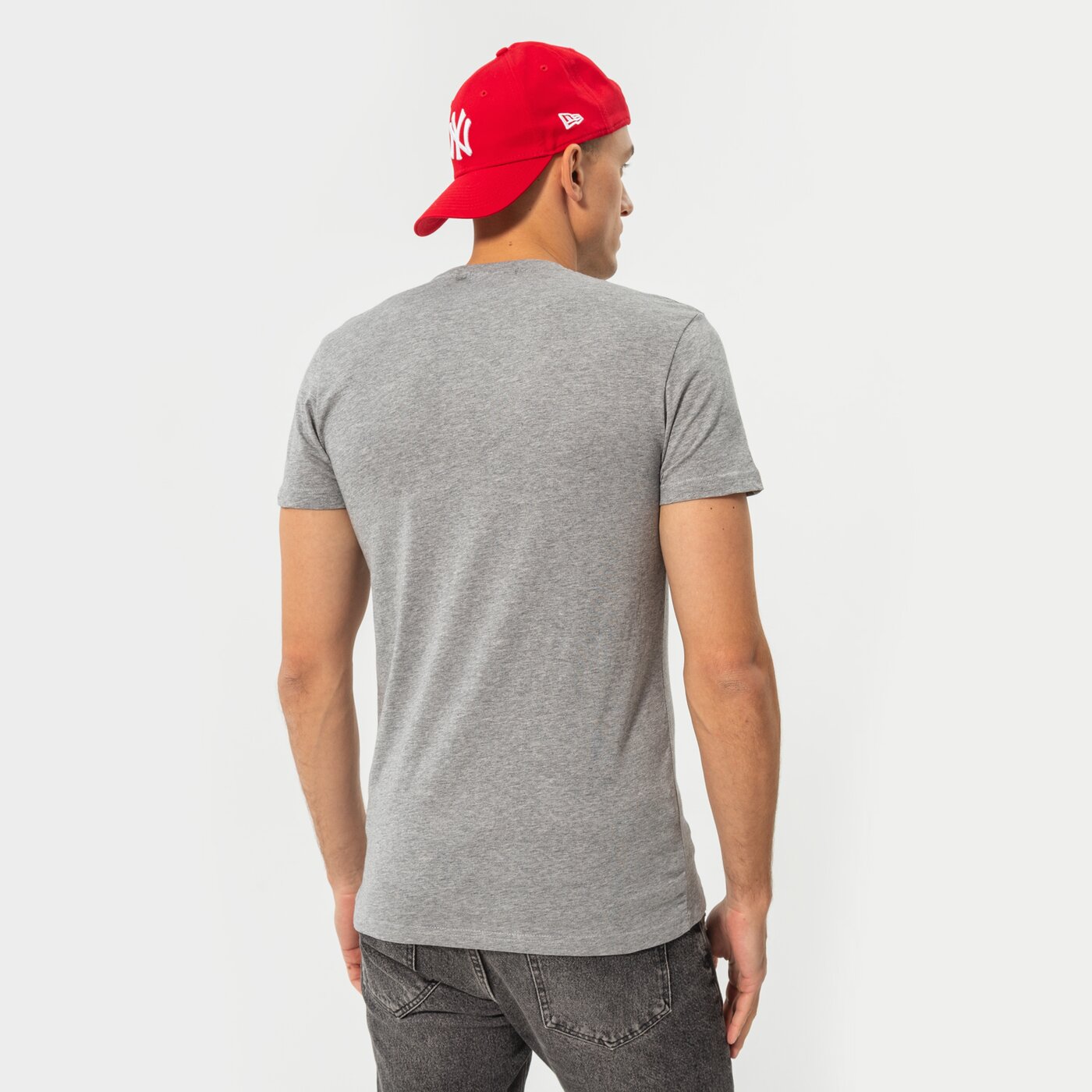 NEW ERA T-SHIRT TEE NYY GRH Grau