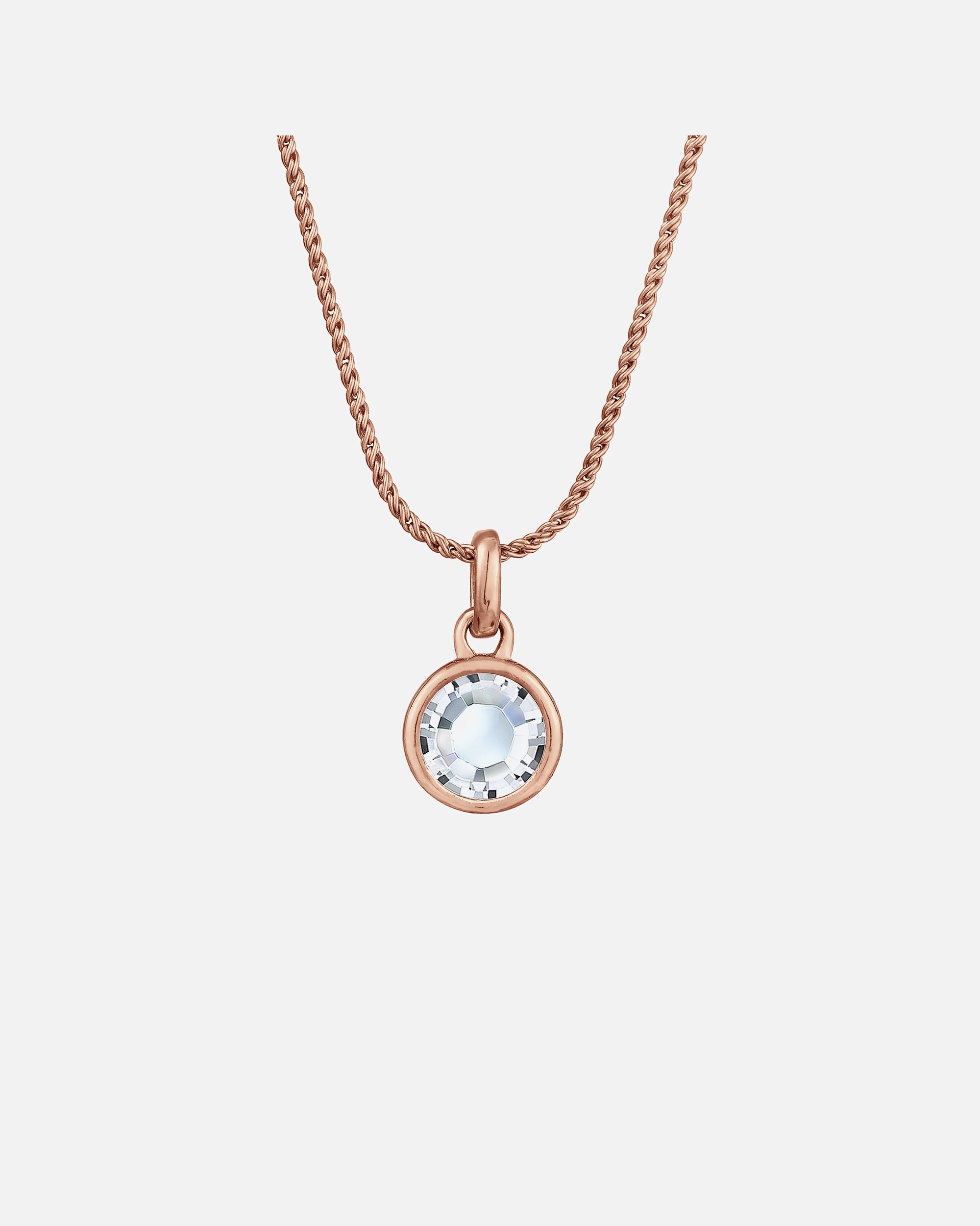 Wisiorek Elli Solitaire Cord dla kobiet z kryształem ze srebra próby 925