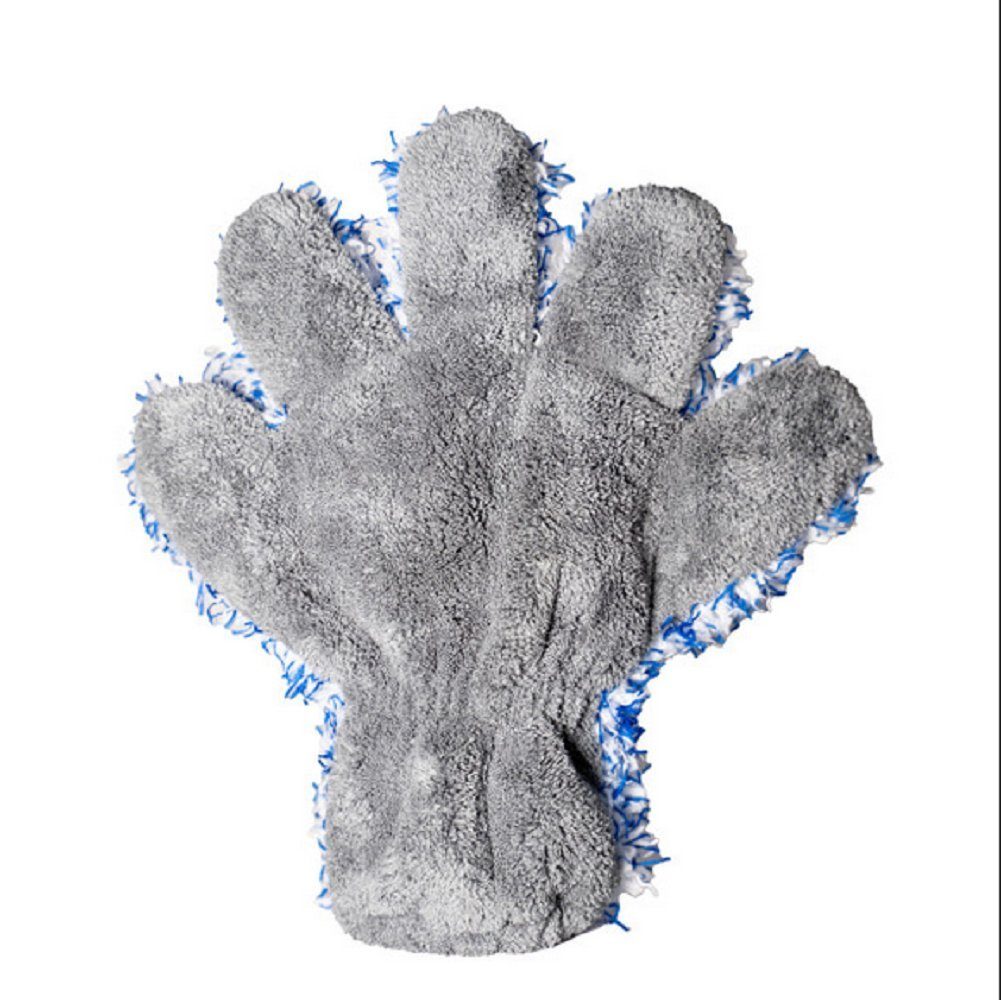 ShinyChiefs FIVE FINGER FLEECY - Mikrofaser Waschhandschuh grau