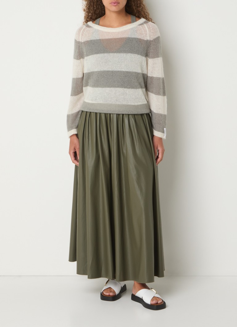 Top a maglia fine in misto lana e alpaca a righe di 10DAYS