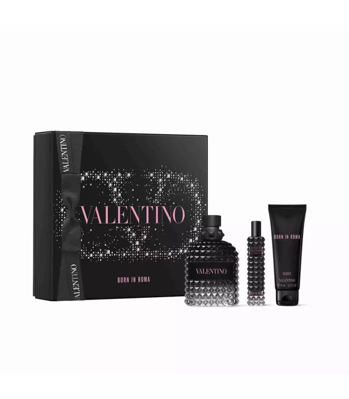 BORN IN ROMA UOMO Coffret Noël Eau de Toilette Boisée Aromatique pour Lui