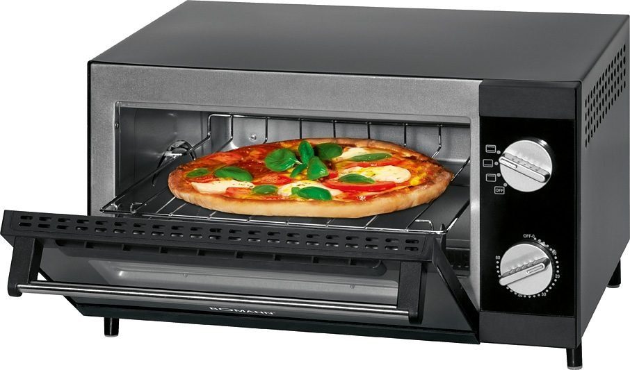 BOMANN Minibackofen MPO 2246 CB, Pizzaofen ideal zum Grillen und Aufbacken