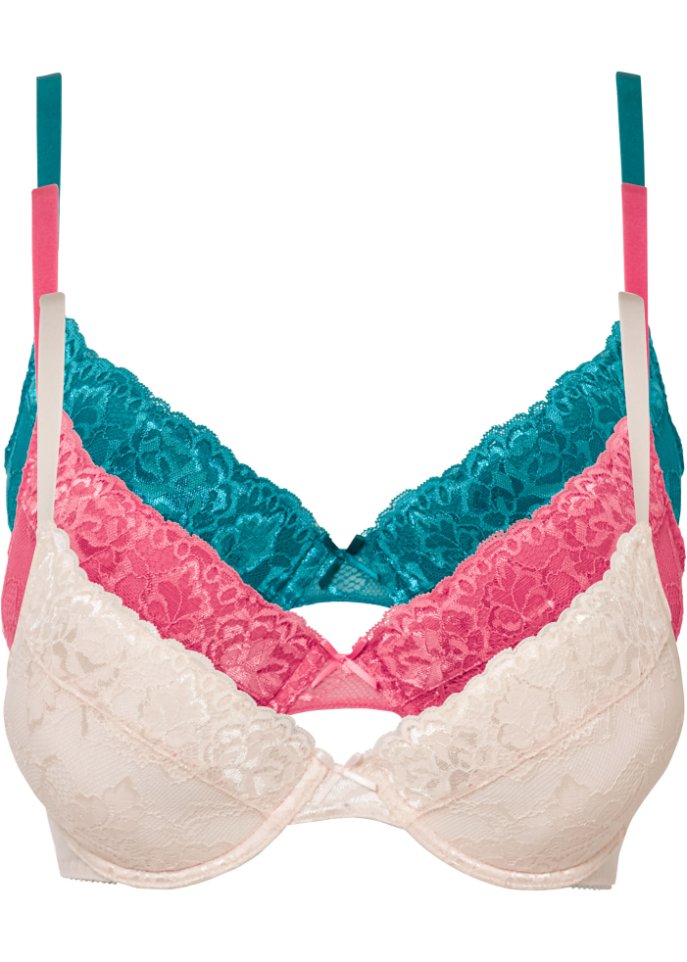 Push up BH mit Bügel (3er Pack)