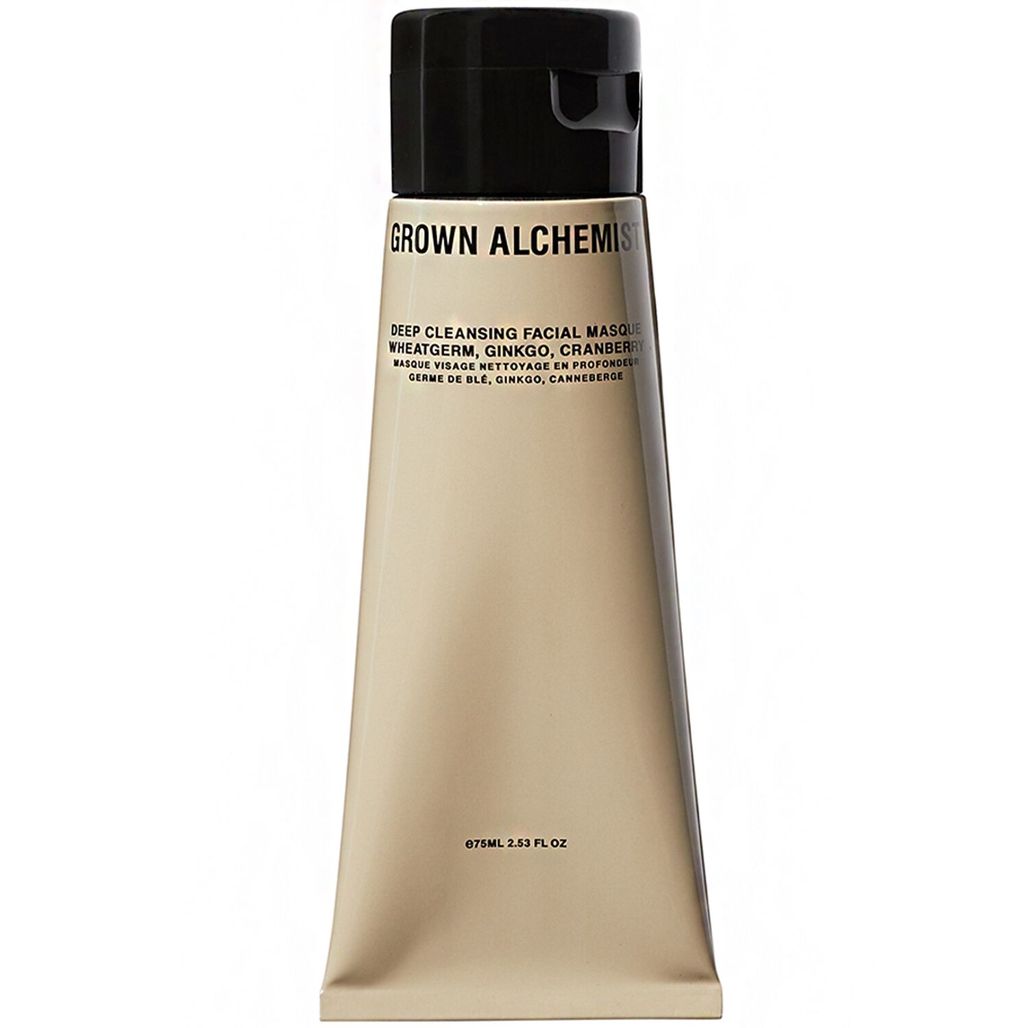 Grown Alchemist Germe de Blé, Ginkgo, Canneberge Masque facial nettoyant en profondeur 75 ml