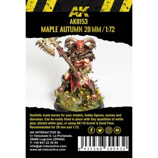 Maple Autumn Leaves - 28mm. 1/72 (Bag 7 Gr.)