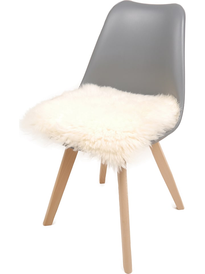 Kaiser Naturfellprodukte H&L Lammfell-Sitzauflage in Weiß günstig kaufen 35x35 cm