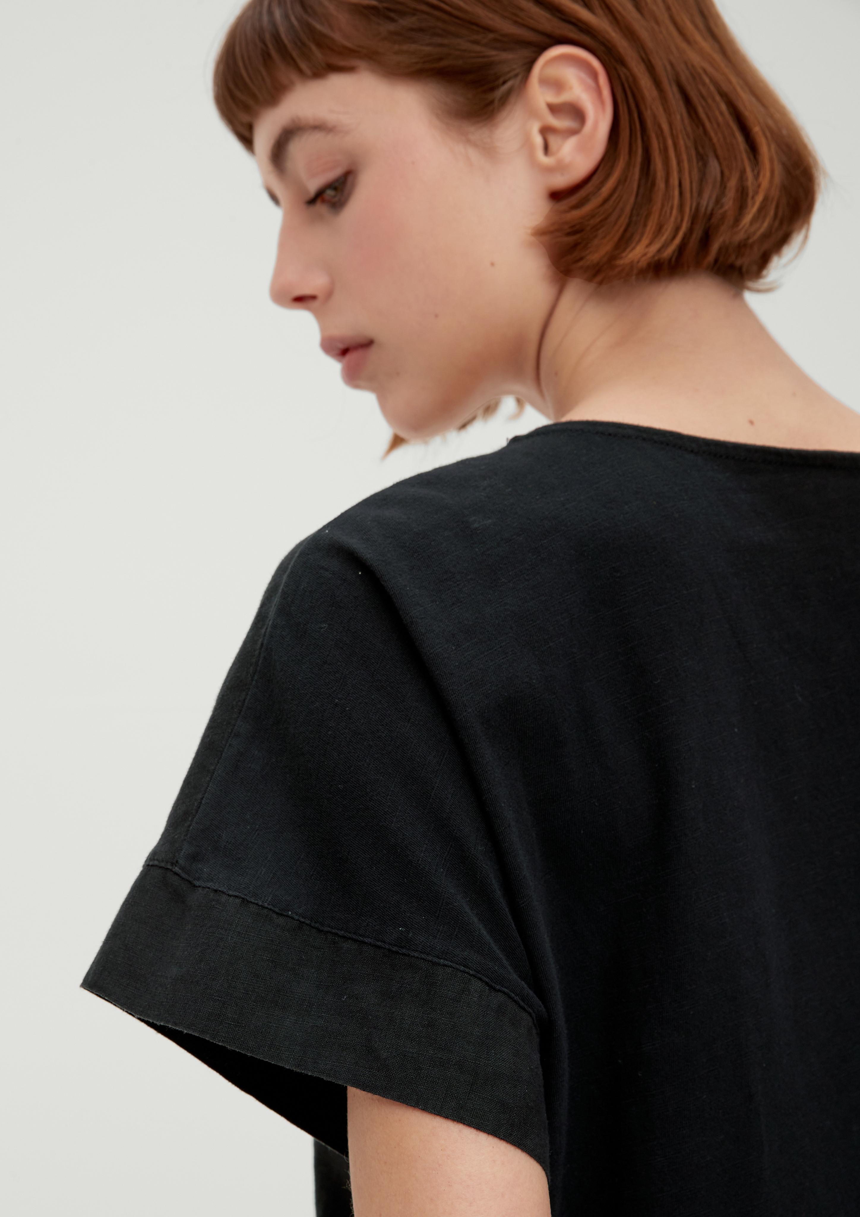 Blusenshirt mit Leinen-Front  2132145-9999