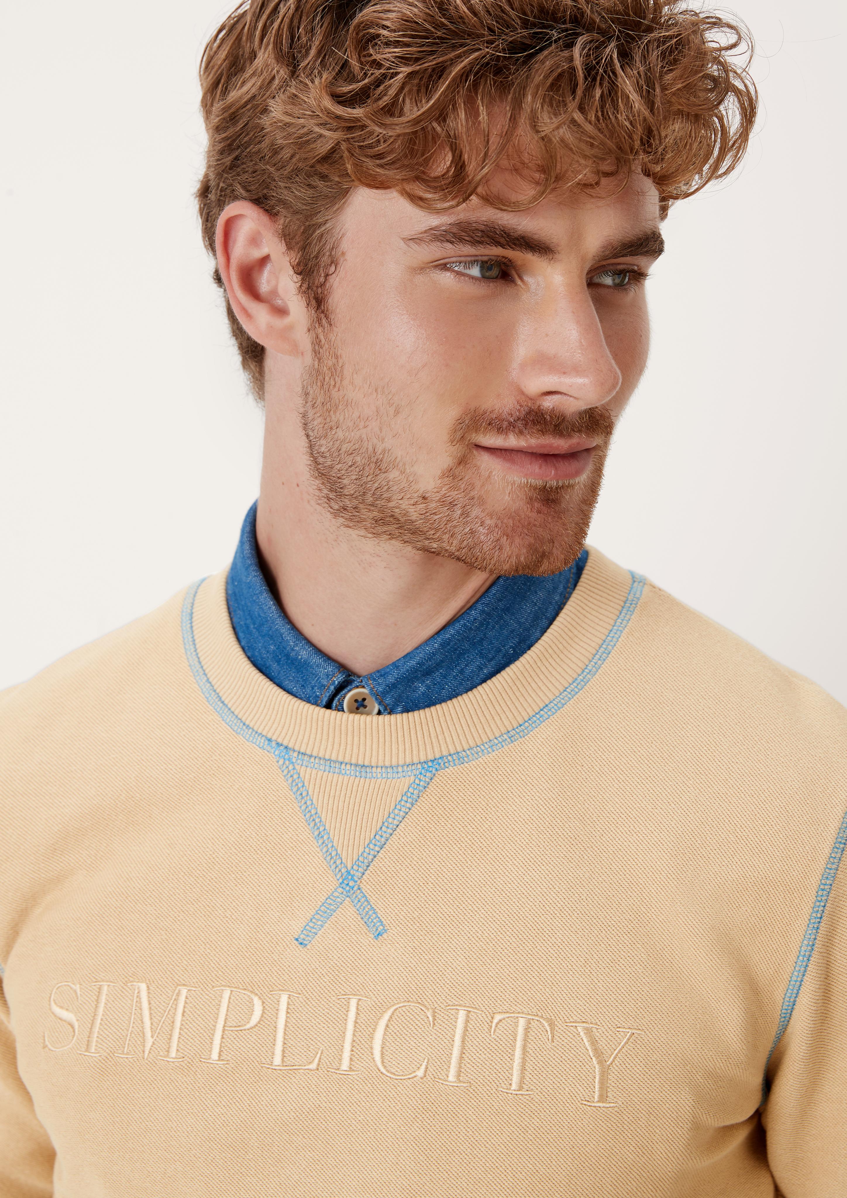 Sweatshirt mit Kontrast-Naht  2125439-81D5