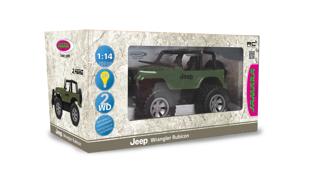 Jamara e.K. Jeep Wrangler Rubicon 1:14 olivgrün 2,4GHz