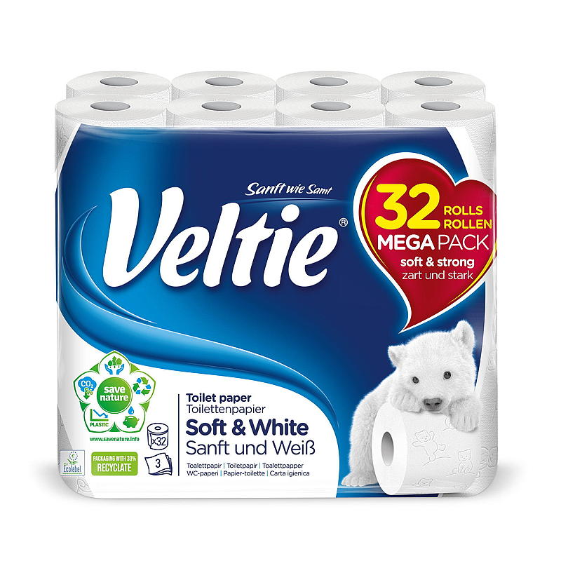 Veltie Toalettpapir 32-pk Veltie