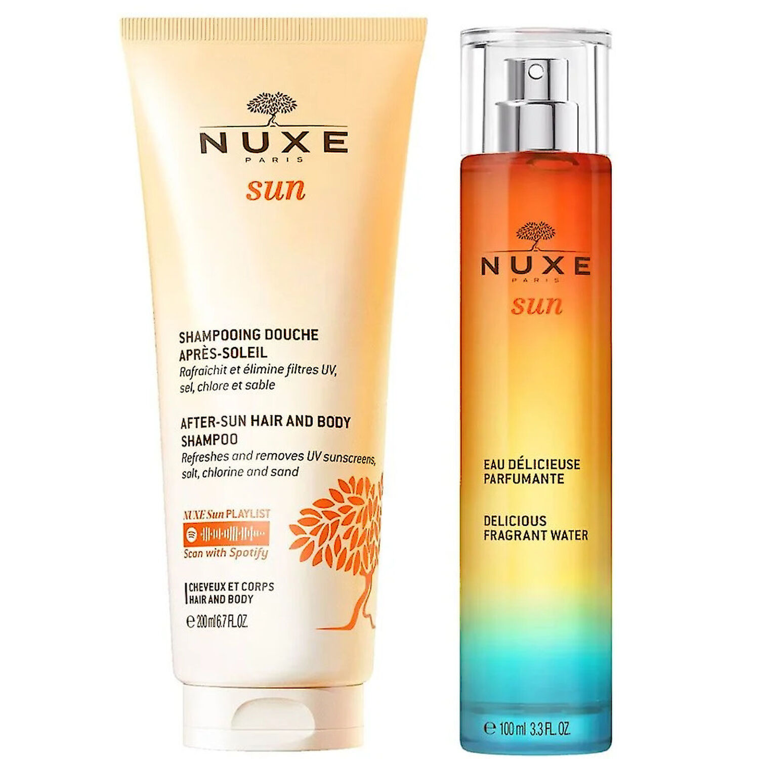 Nuxe Eau parfumante délicieuse et shampoing douche après soleil - Nuxe Sun - Toutes peaux - 300ml
