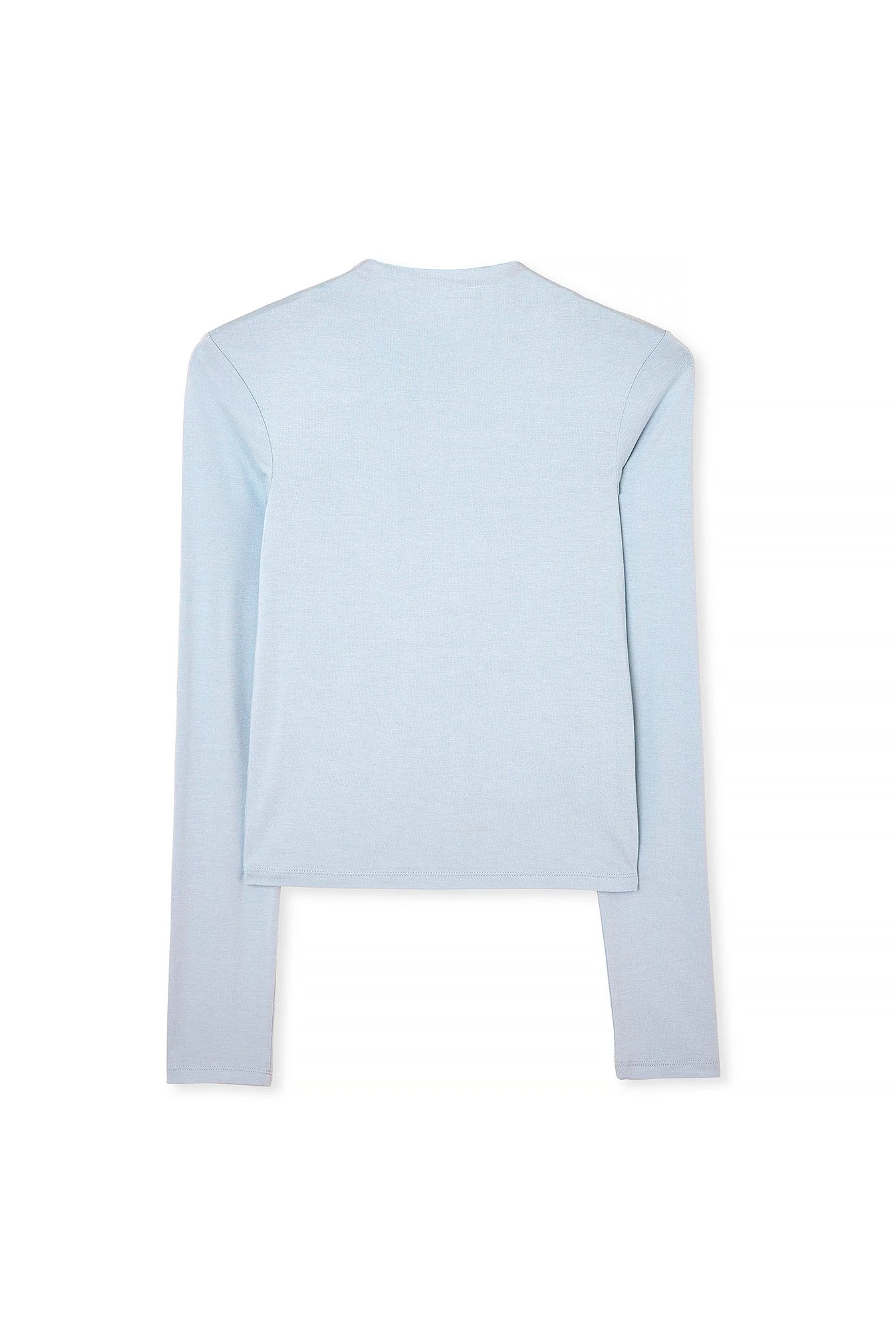 Soft Line Funnel Neck Long Sleeve Top