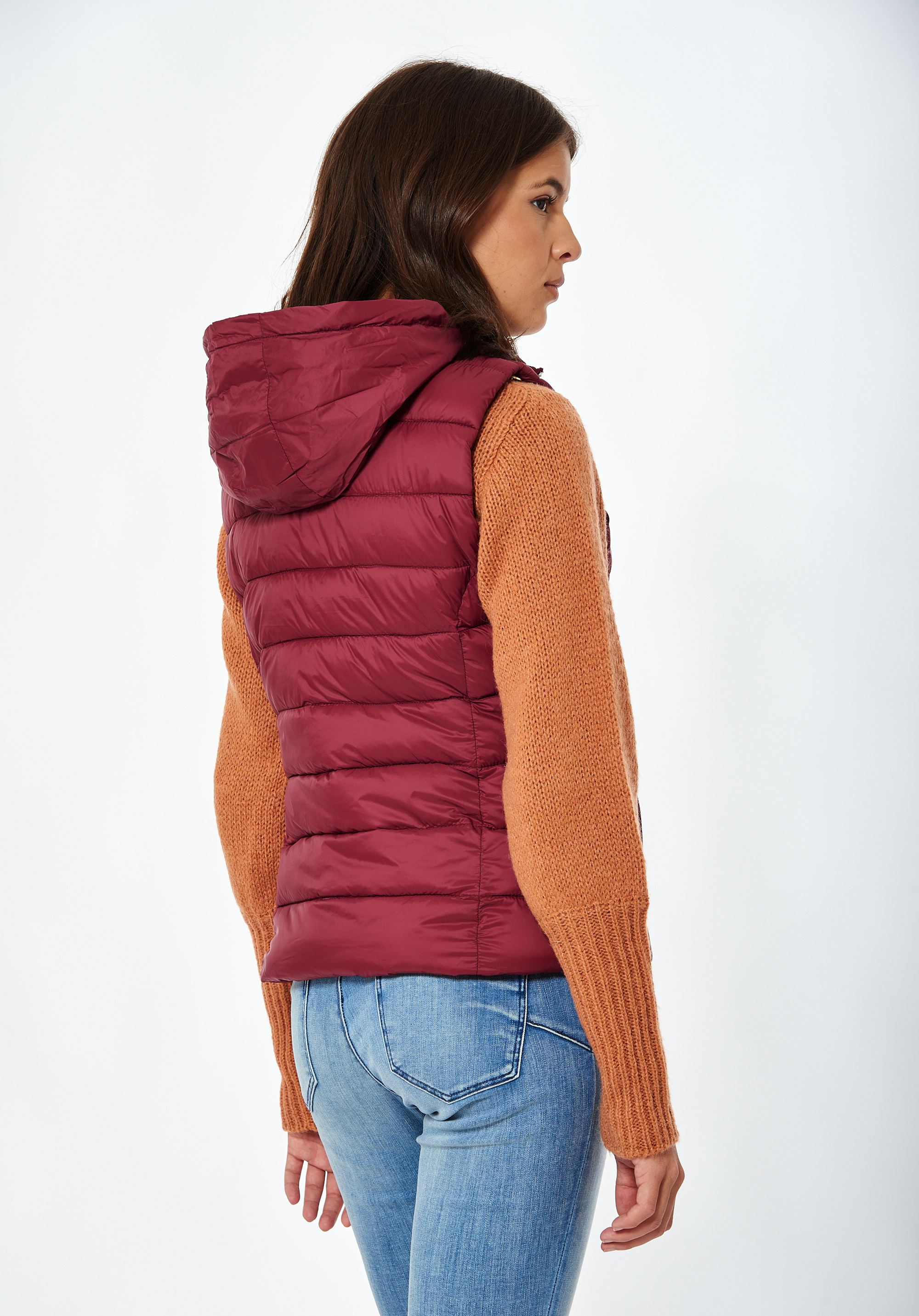 ARMA   Doudoune sans manches bordeaux Femme