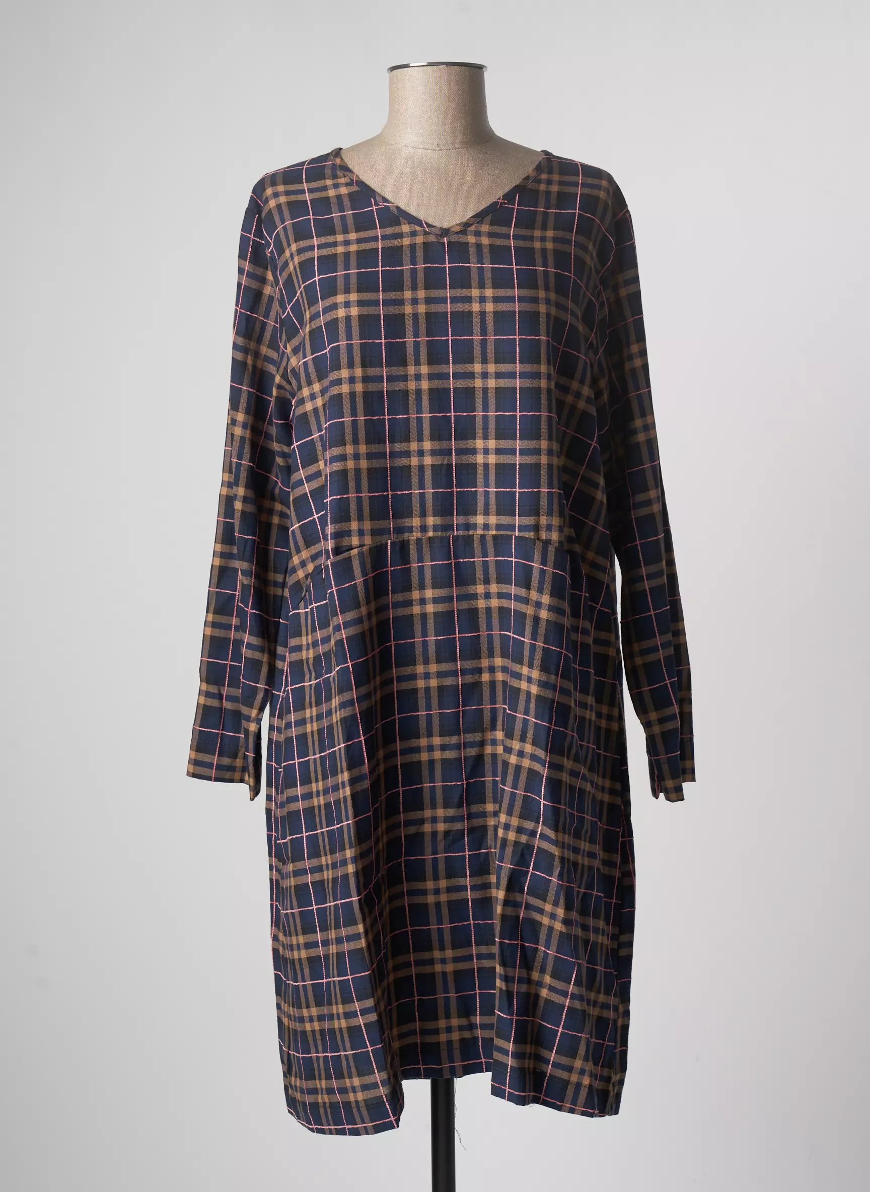 Skandl Robes Mi Longues Femme couleur bleu