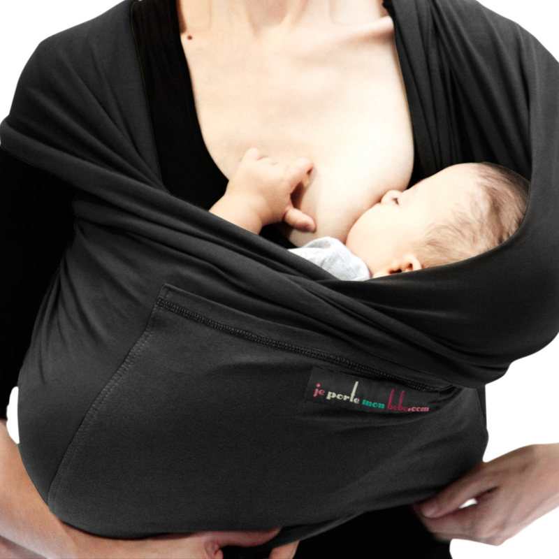 Echarpe de portage noir poche noir Love Radius by JPMBB