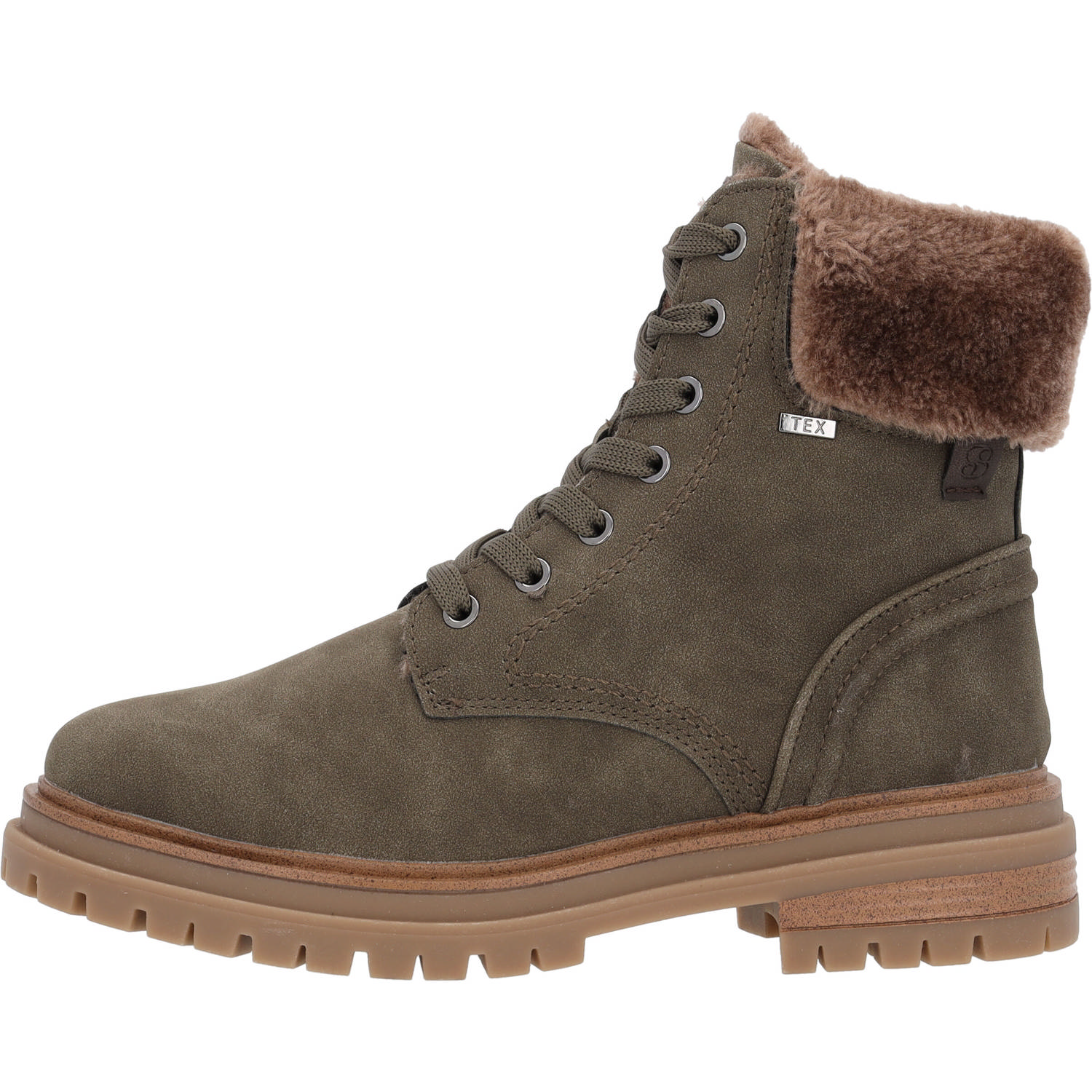 s. Oliver 26233, Schnürstiefel, Damen, Olive